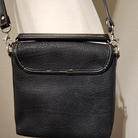 Esprit Square Black Messenger Bag - Picture 2 of 3